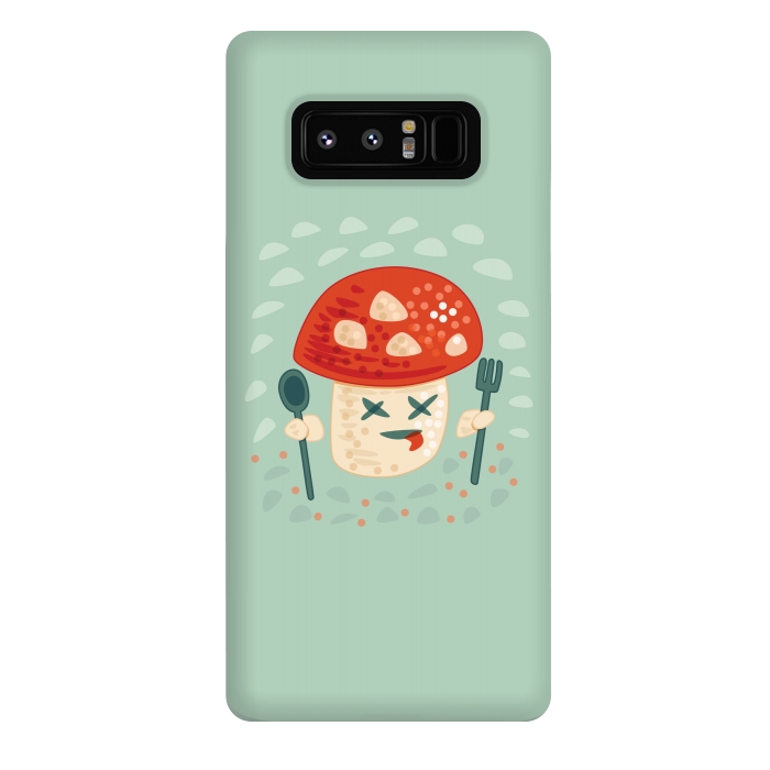 Galaxy Note 8 StrongFit Funny Poisoned Mushroom Character by Boriana Giormova