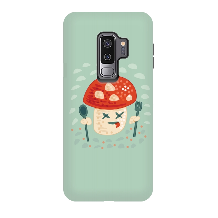 Galaxy S9 plus StrongFit Funny Poisoned Mushroom Character by Boriana Giormova