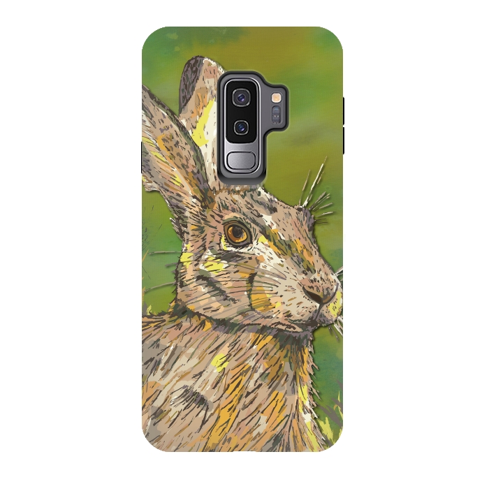 Galaxy S9 plus StrongFit Summer Hare by Lotti Brown