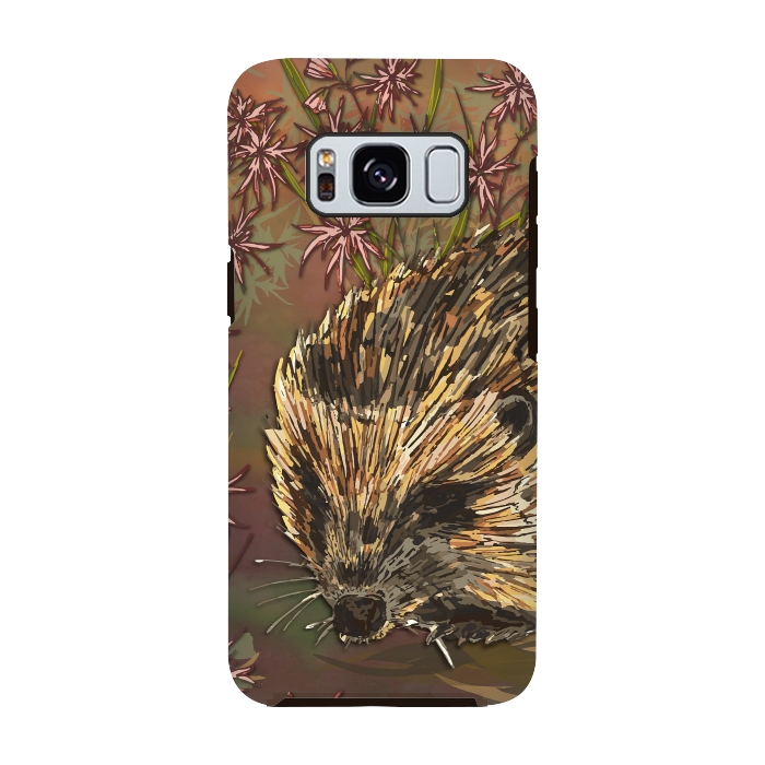 Galaxy S8 StrongFit Sweet Hedgehog by Lotti Brown