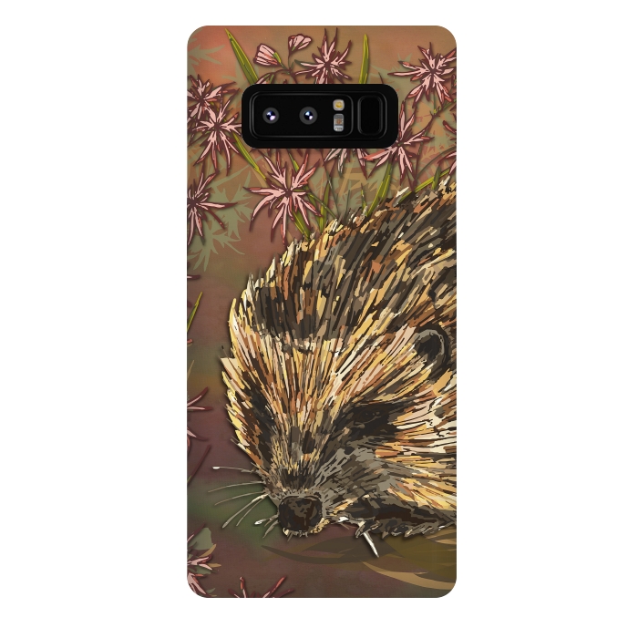 Galaxy Note 8 StrongFit Sweet Hedgehog by Lotti Brown