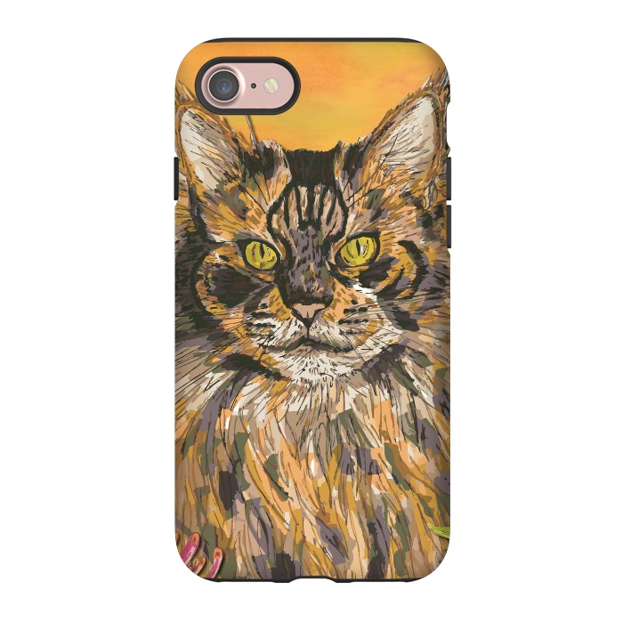 iPhone 7 StrongFit Maine Coon Cat by Lotti Brown