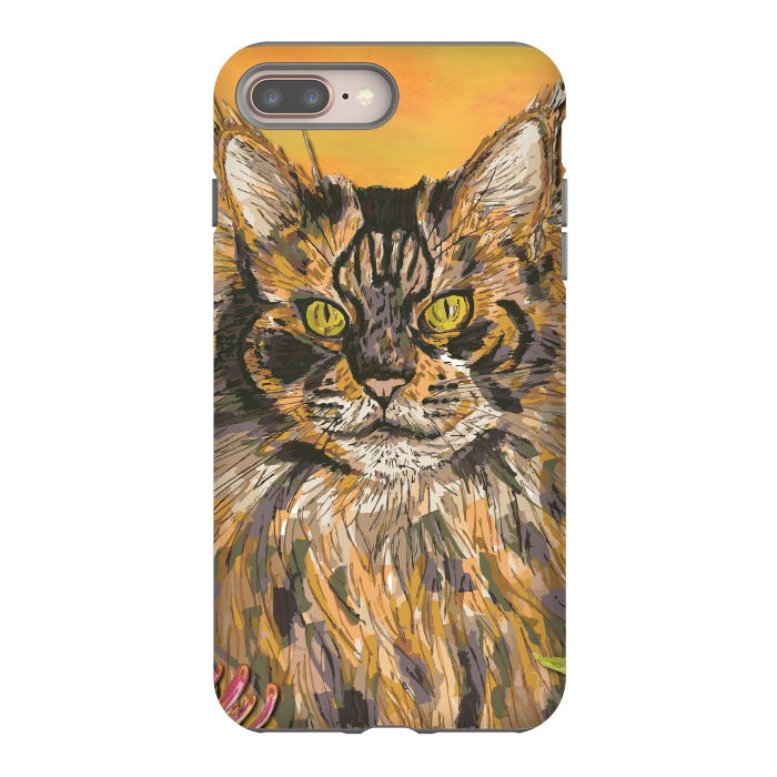 iPhone 7 plus StrongFit Maine Coon Cat by Lotti Brown