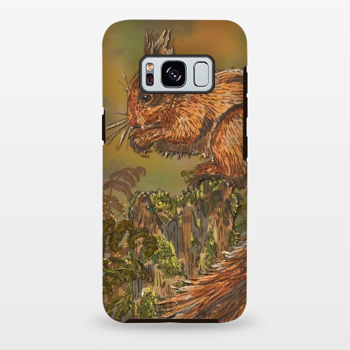 Galaxy S8 plus StrongFit September Squirrel by Lotti Brown