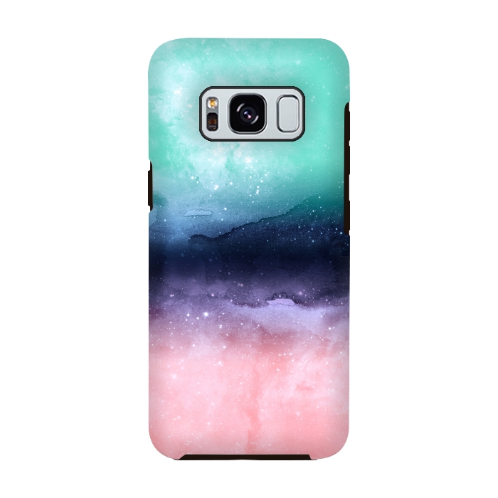 Galaxy S8 StrongFit Modern watercolor abstract paint   by InovArts