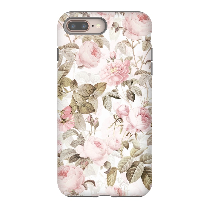 iPhone 7 plus StrongFit Pastel Vintage Roses by  Utart