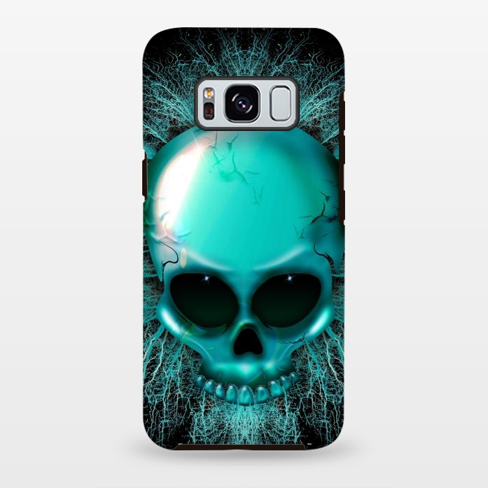 Galaxy S8 plus StrongFit Ghost Skull Hologram by BluedarkArt
