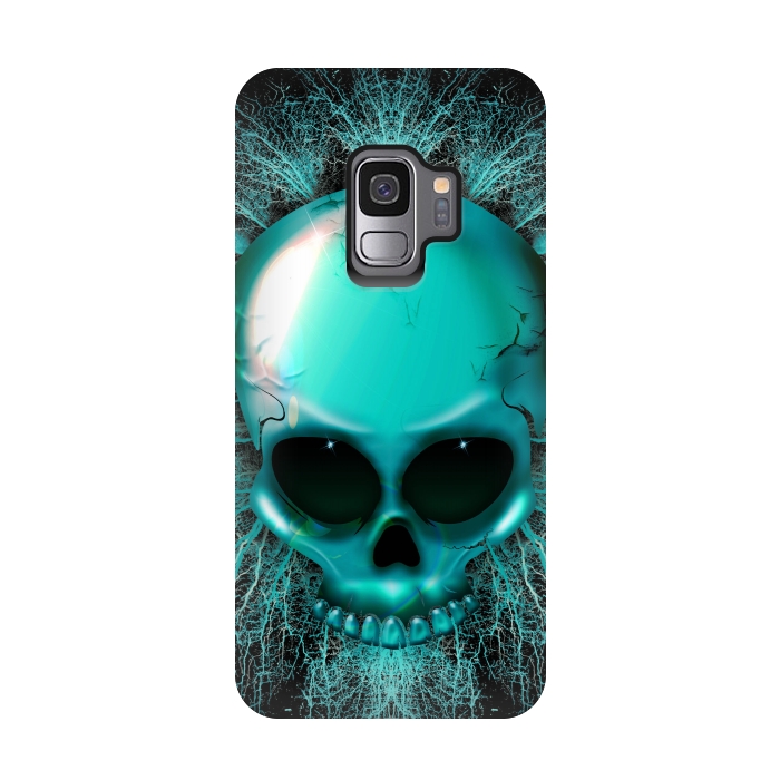 Galaxy S9 StrongFit Ghost Skull Hologram by BluedarkArt