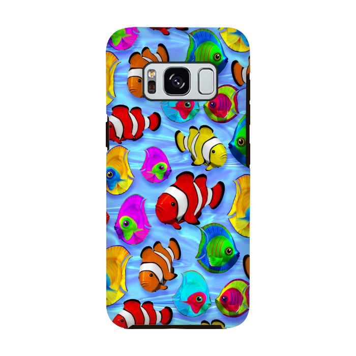 Galaxy S8 StrongFit Tropical Colorful Fish Pattern by BluedarkArt