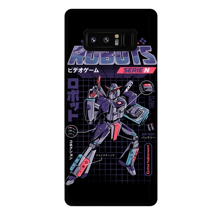 Galaxy Note 8 StrongFit Video Game Robot - Model N by Ilustrata