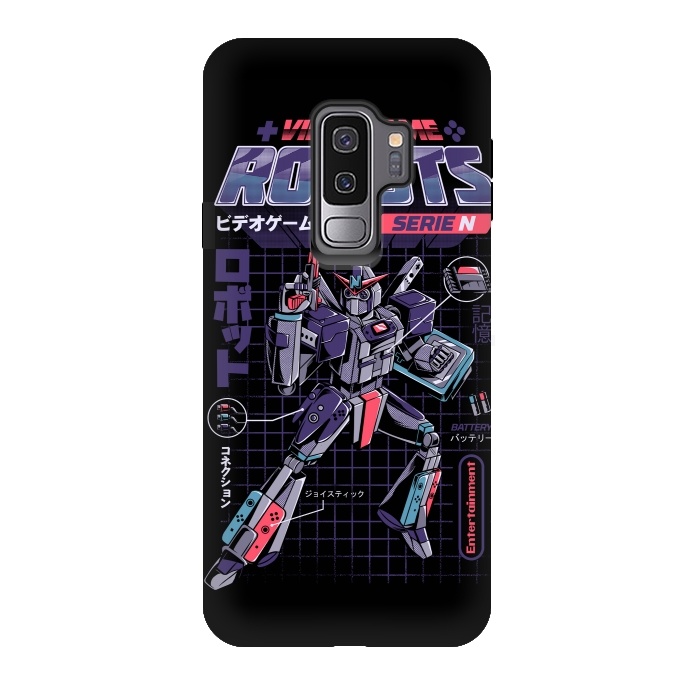 Galaxy S9 plus StrongFit Video Game Robot - Model N by Ilustrata