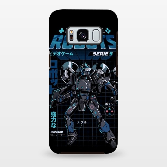 Galaxy S8 plus StrongFit Video Game Robot - Model S by Ilustrata