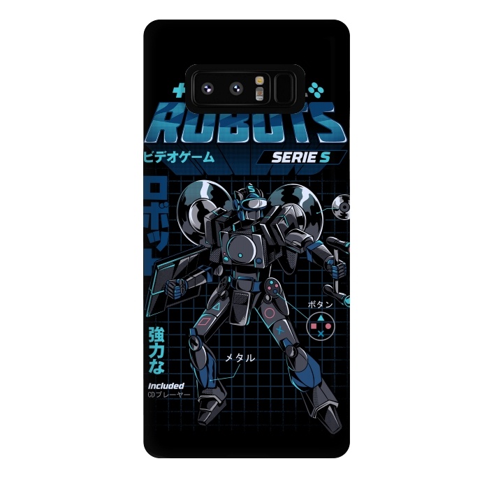 Galaxy Note 8 StrongFit Video Game Robot - Model S by Ilustrata