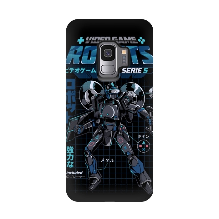 Galaxy S9 StrongFit Video Game Robot - Model S by Ilustrata