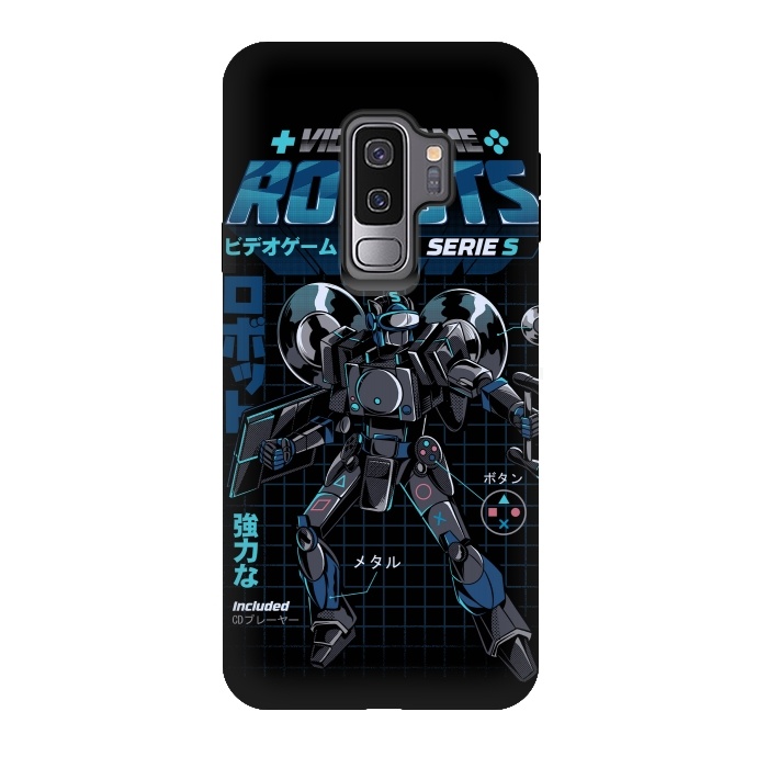 Galaxy S9 plus StrongFit Video Game Robot - Model S by Ilustrata