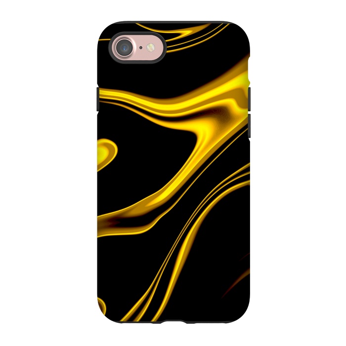 iPhone 7 StrongFit Black and Gold by Ashley Camille