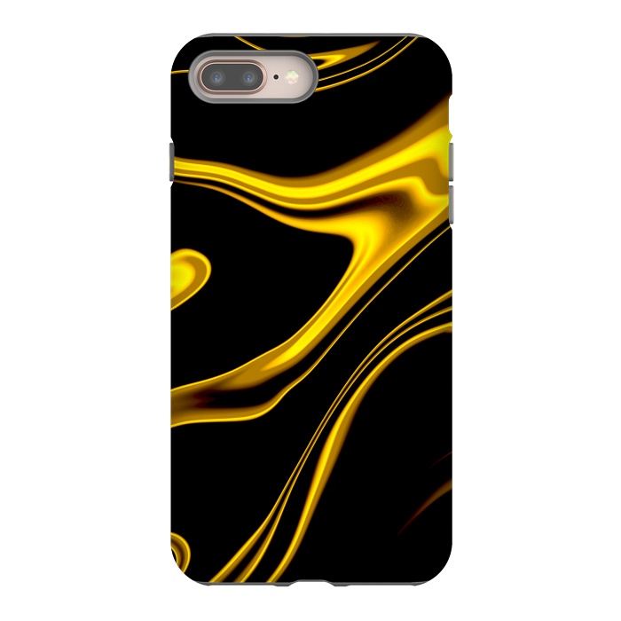 iPhone 7 plus StrongFit Black and Gold by Ashley Camille