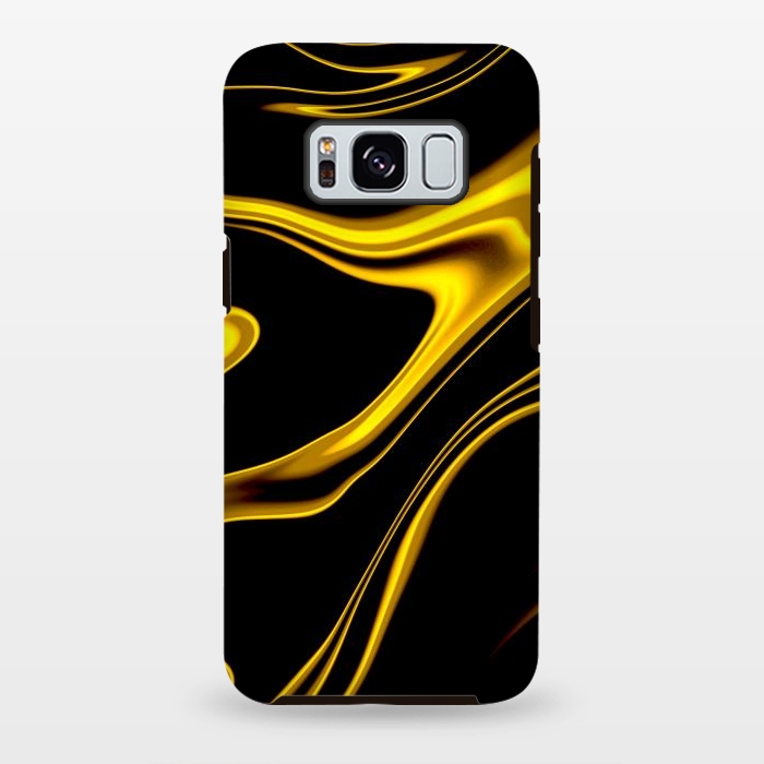 Galaxy S8 plus StrongFit Black and Gold by Ashley Camille