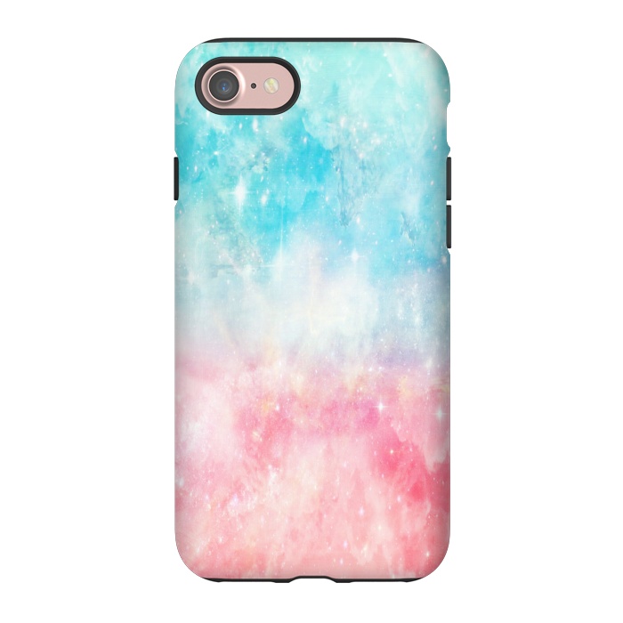 iPhone 7 StrongFit Blue pink galaxy by Jms