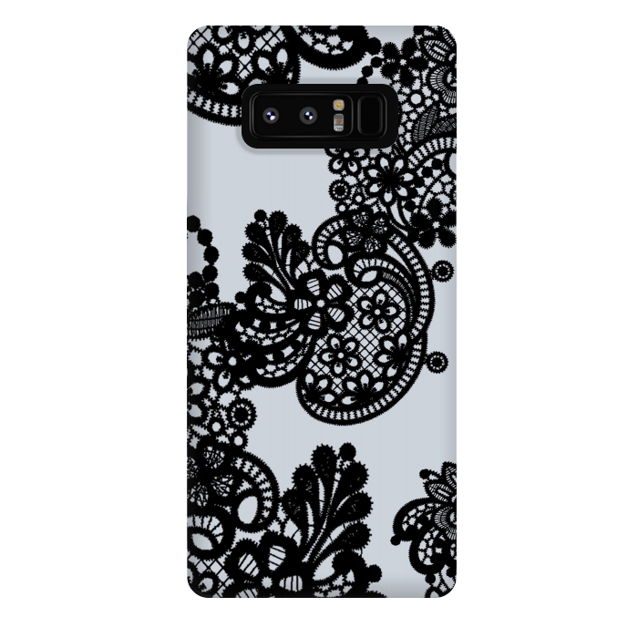 Galaxy Note 8 StrongFit Black lace by Kashmira Baheti