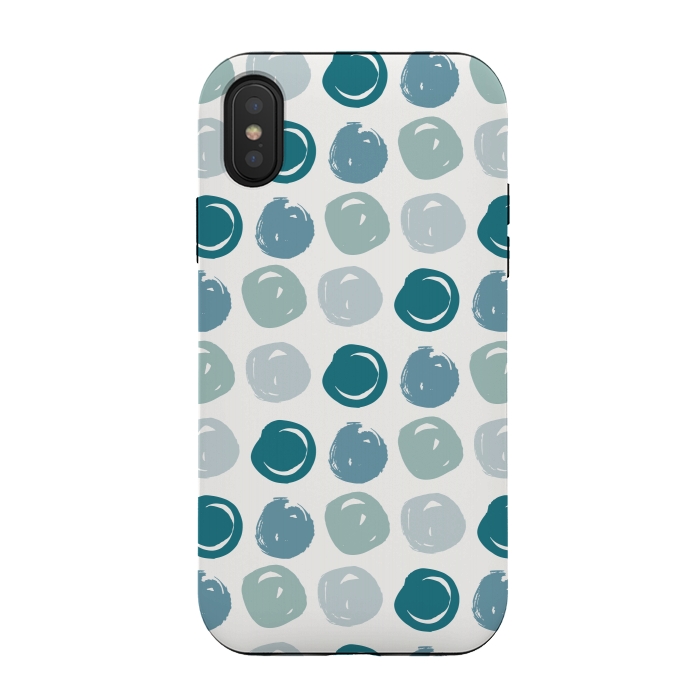 iPhone Xs / X StrongFit Little Circles by Creativeaxle