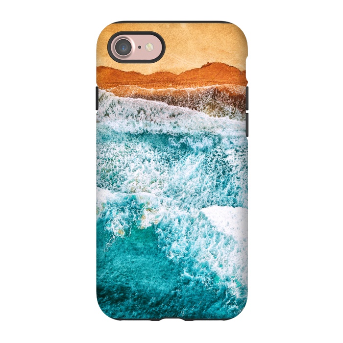 iPhone 7 StrongFit Tropical VI - Beach Waves II by Art Design Works
