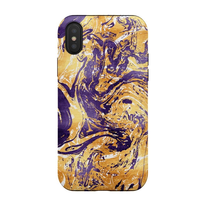 iPhone Xs / X StrongFit Abstract Marble by Art Design Works