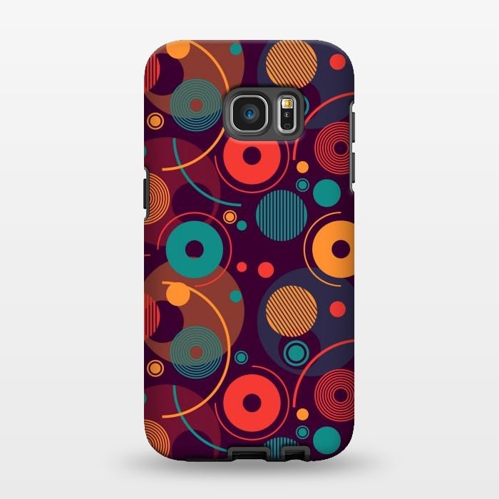 Galaxy S7 EDGE StrongFit colorful rounded shapes by TMSarts