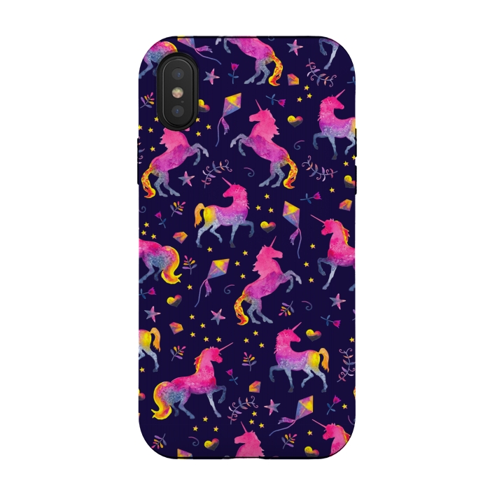 iPhone Xs / X StrongFit Unicorn Jubliee by gingerlique