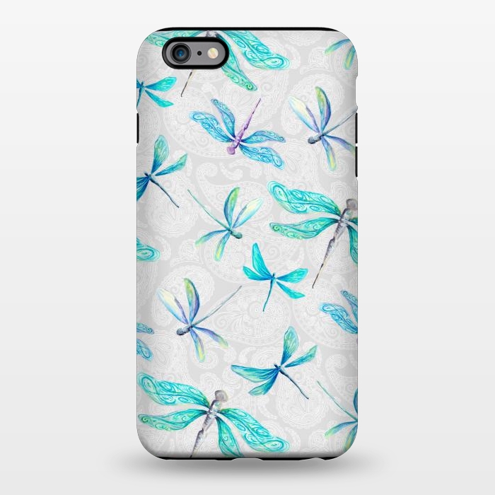 iPhone 6/6s plus StrongFit Dragonflies on Paisley by gingerlique