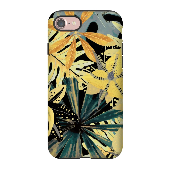 iPhone 7 StrongFit Abstract Foliage Aloha Jungle  by  Utart