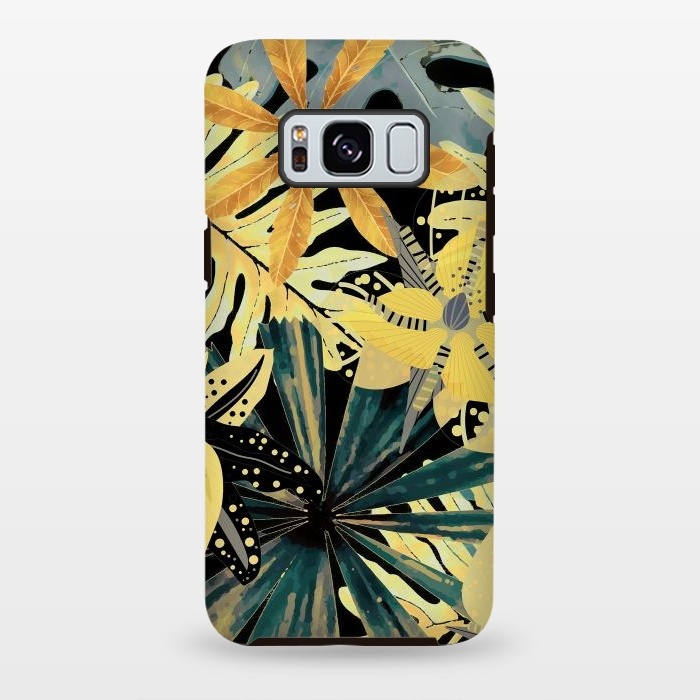 Galaxy S8 plus StrongFit Abstract Foliage Aloha Jungle  by  Utart