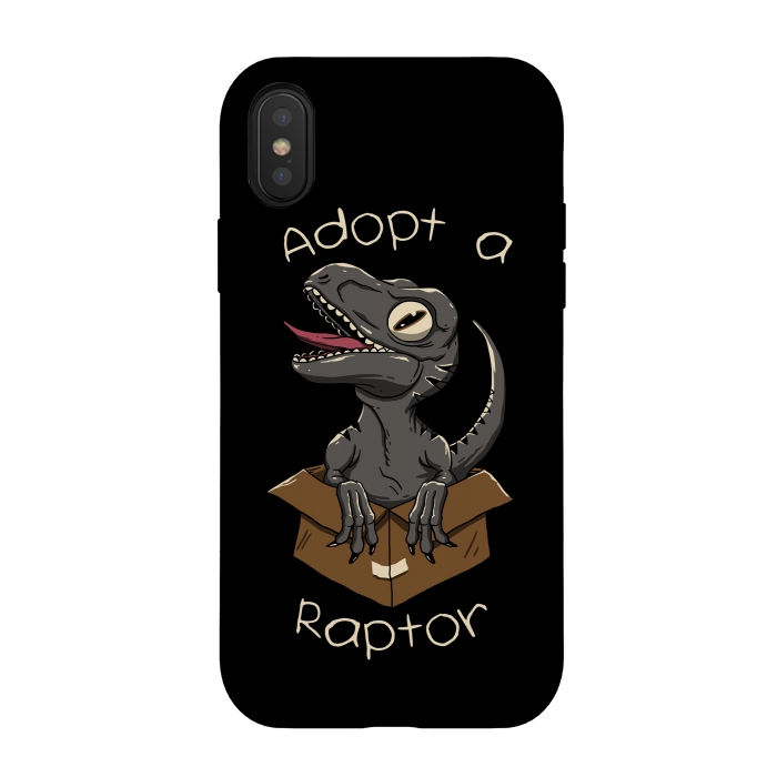 iPhone Xs / X StrongFit Adopt a Raptor by Vincent Patrick Trinidad