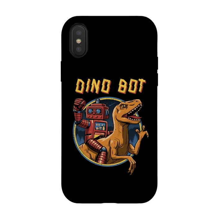 iPhone Xs / X StrongFit Dino Bot by Vincent Patrick Trinidad