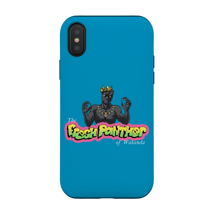 iPhone Xs / X StrongFit The Fresh Panther of Wakanda by Vincent Patrick Trinidad