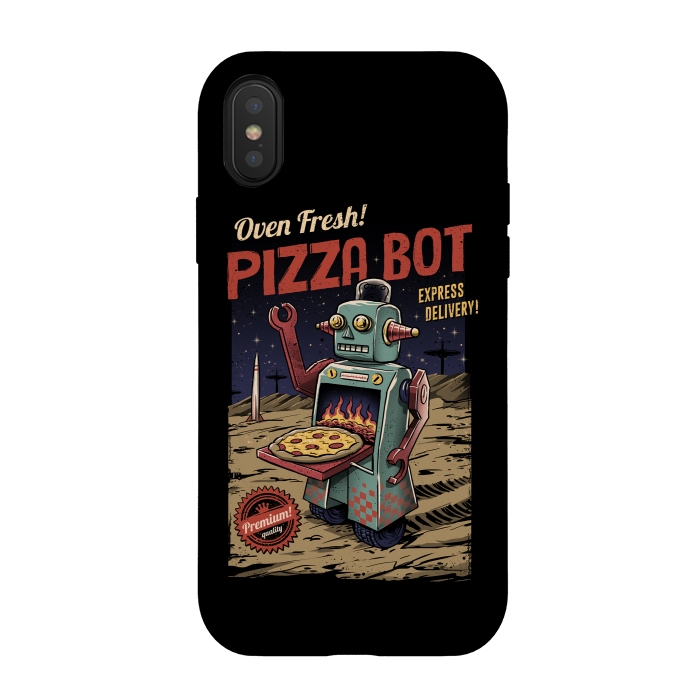 iPhone Xs / X StrongFit Pizza Bot by Vincent Patrick Trinidad