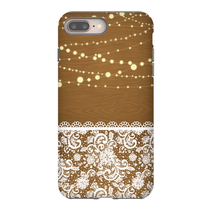 iPhone 7 plus StrongFit String Lights & Lace by Quirk It Up
