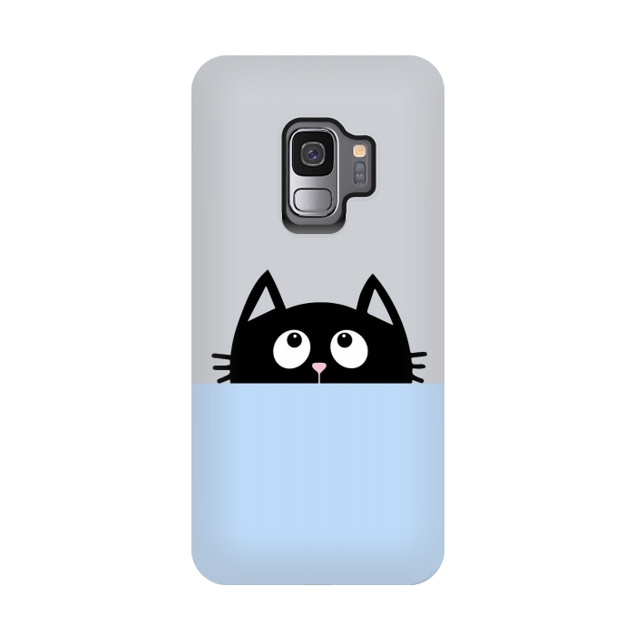 Galaxy S9 StrongFit peek a cat by Vincent Patrick Trinidad