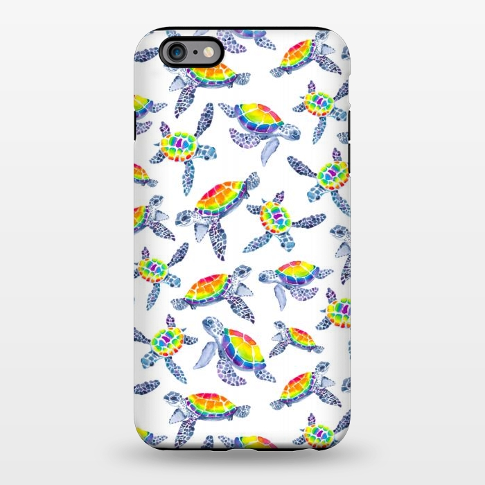 iPhone 6/6s plus StrongFit Technicolour Turtles by gingerlique