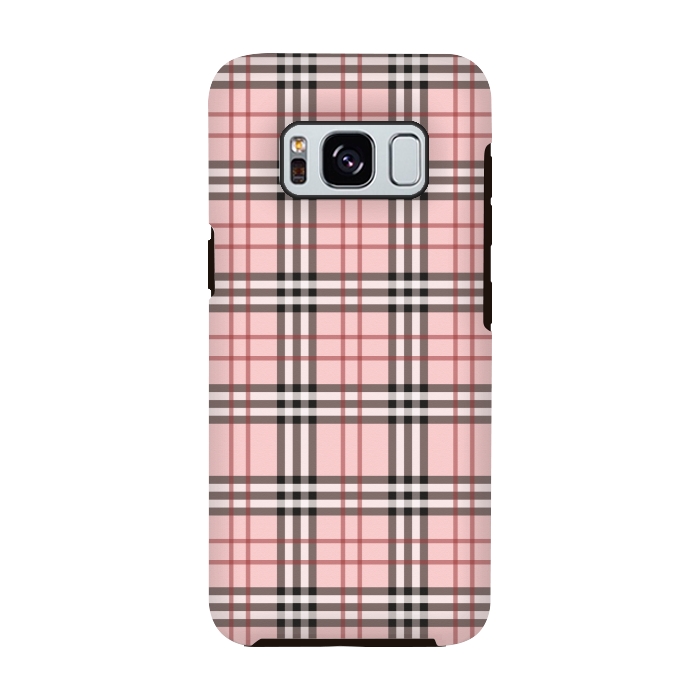 Galaxy S8 StrongFit Luxury Plaid by Quirk It Up