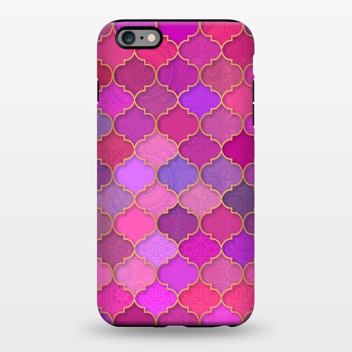 iPhone 6/6s plus StrongFit Moroccan Tiles Pattern by Quirk It Up