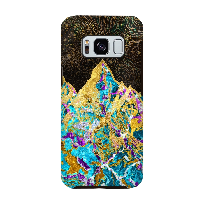 Galaxy S8 StrongFit Digital Painting - Mountain Illustration I by Art Design Works