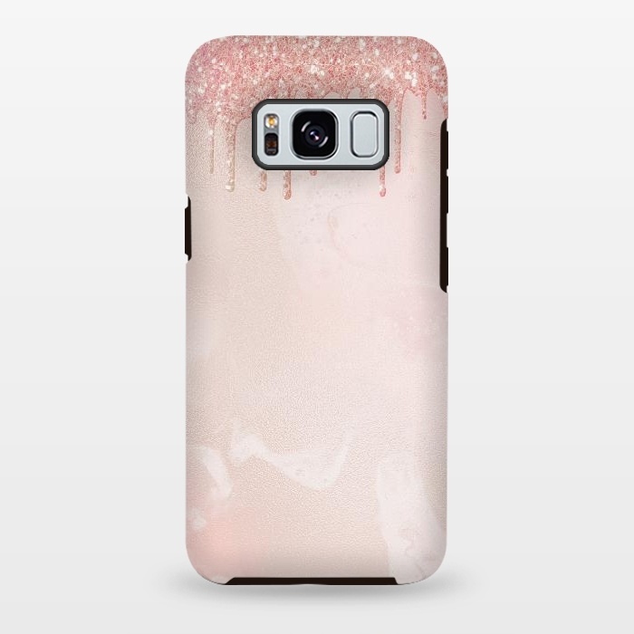 Galaxy S8 plus StrongFit Pink Glitter Rain  by  Utart