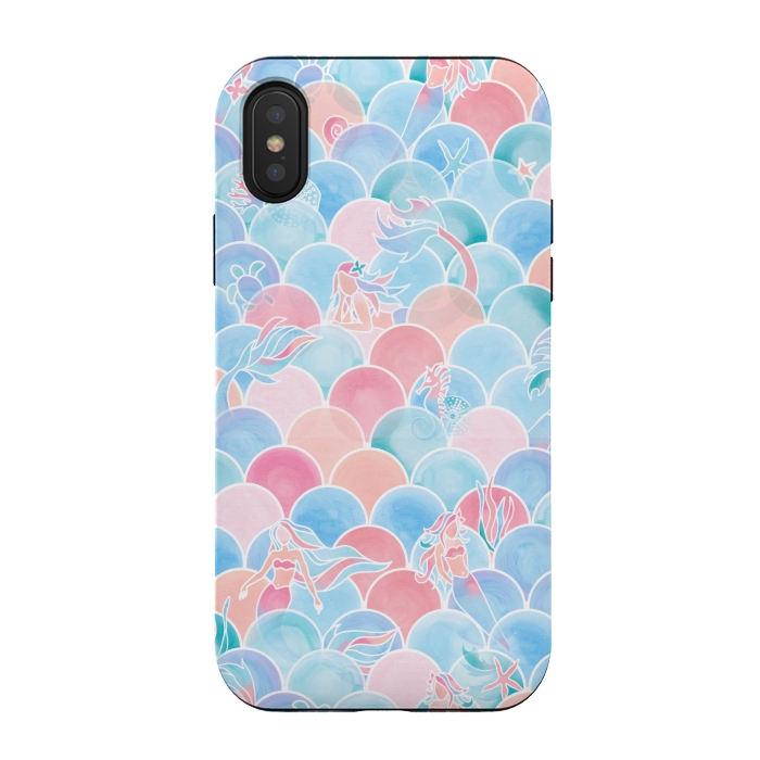 iPhone Xs / X StrongFit Bubbly Sunset Ocean by gingerlique