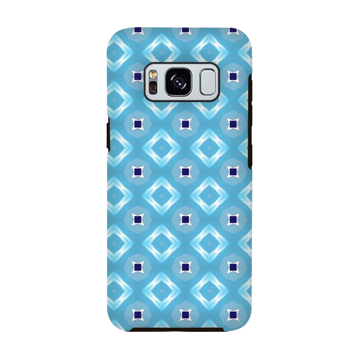 Galaxy S8 StrongFit blue diamond pattern by MALLIKA
