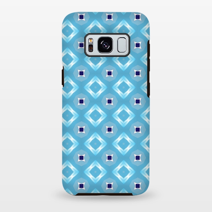 Galaxy S8 plus StrongFit blue diamond pattern by MALLIKA