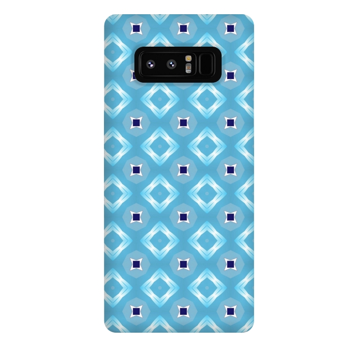 Galaxy Note 8 StrongFit blue diamond pattern by MALLIKA