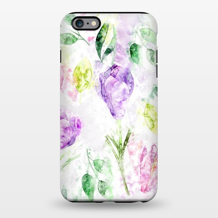 iPhone 6/6s plus StrongFit Watercolor Flora by Creativeaxle