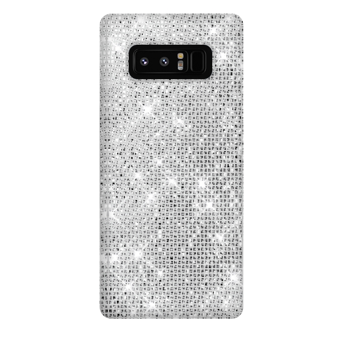 Galaxy Note 8 StrongFit Silver Glitter by Alemi