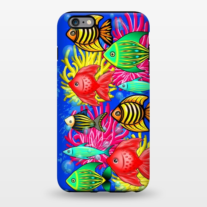 iPhone 6/6s plus StrongFit Fish Cute Colorful Doodles  by BluedarkArt